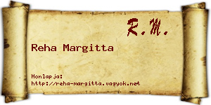 Reha Margitta névjegykártya